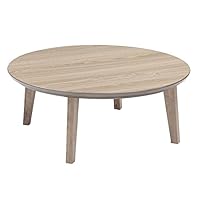 KEN JAPAN 円形こたつ 90cm ホワイトウォッシュ 丸型こたつテーブル 円形こたつ 90cm ホワイトウォッシュ 丸型 こたつテーブ Amazon